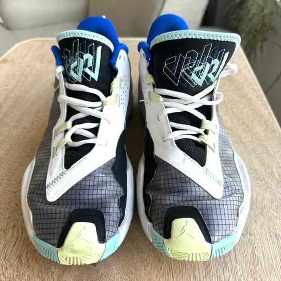 Men's Size 9 Air Jordans One Take White Copa Lime - Very Good Condition - Picture 2 of 9